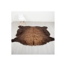 buffalo robe bison hide rug 097 40