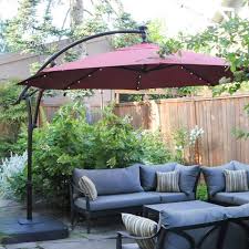 led offset solar umbrella review