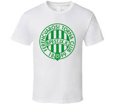 It does not meet the threshold of originality needed for copyright protection, and is therefore in the public domain. Ferencvaros Hungary Soccer Logo T Shirt