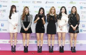 South Korean Girl Group Gidle Members Pose Editorial Stock
