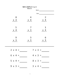 Multiplication Worksheets For Grade 2 3 20 Sheets Pdf Year 2 3 4 Grade 2 3 4 Numeracy Games Kids Printable Multiplication