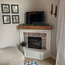 build a corner fireplace for under 300