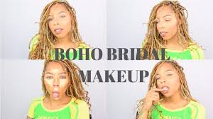 bohemian bridal makeup tutorial you