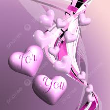 3d love for you background 3d