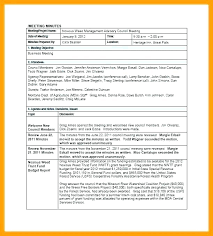 Meeting Minutes Template Download