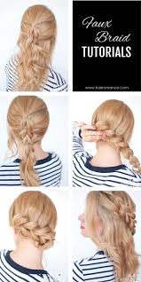 Though some start their fishtails near the nape of the neck, this tutorial from toni & guy shows how to braid from the crown of the head. The No Braid Braid 5 Pull Through Braid Tutorials Hair Romance