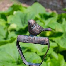 Bird On Fork Garden Sculpture