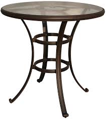 Darlee 42 Round Glass Top Bar Table