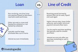 loan vs line of credit what s the