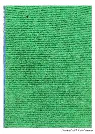 green ribbed nonwoven carpet for