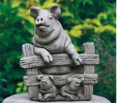 Pig With Piglets Animals Sculptures
