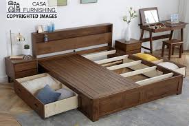 Double Bed Design Wooden Designer Bed