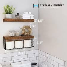 Qeeig Bathroom Shelves Over Toilet Wall