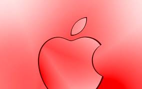 apple red logo creative red blurred