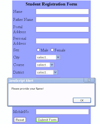 how to create student registration form
