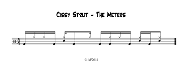 Playsomething Drums Cissy Strut Two Grooves