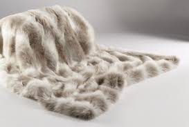 reindeer luxury faux fur throw and