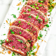 yellowfin ahi tuna seared