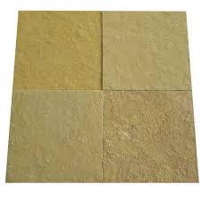 square yellow tandoor stone for flooring