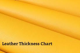 Fine Leatherworking Leather Thickness Conversion Chart