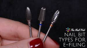 types of nail bits for e filing you