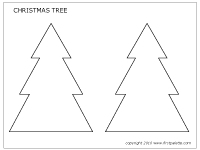 Christmas Tree Printable Templates Coloring Pages Firstpalette Com