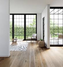 lighter toned wide plank wood flooring