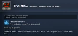 Remnant From The Ashes As Told By Steam Reviews