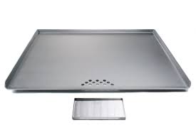 When in grill mode, a slide out grease tray catches drippings underneath the firebox. Flat Top Griddle For Your Kitchen Stove Steelmade