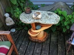 Rustic Juniper Wood End Table Furniture
