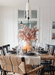 neutral thanksgiving table decor the