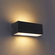 Modern Wall Lamp Black Ip65 Houks