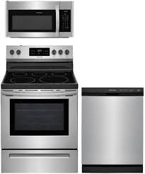 We offer a huge assortment, great prices! Frigidaire 3 Piece Kitchen Appliance Package With Ffef3054ts 30 Inch Electric Range Ffmv1645ts 30 Inch Over The Range Microwave And Ffcd2413us 24 Inch Built In Full Console Dishwasher In Stainless Steel Appliances Connection