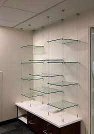 Cable Rod Suspended Glass Shelves
