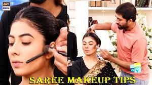 party makeup with saree wajid khan