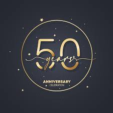 premium vector 50 years anniversary
