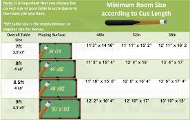 Table Sizes Pool Tables Likable Metric Length Dimensions