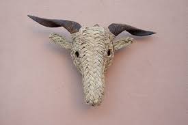 Faux Taxidermy With Real Horns Animal