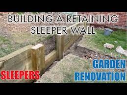 Building A Retaining Wall With Sleepers