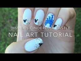 cinderella castle nail art tutorial