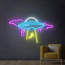 Ufo Neon Sign Led Neon Lights Cloud