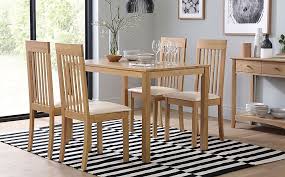 Maybe you would like to learn more about one of these? Milton Oak Dining Table With 4 Oxford Chairs Ivory Leather Seat Pads Furniture And Choice