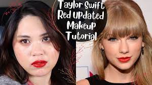 taylor swift red inspired makeup but