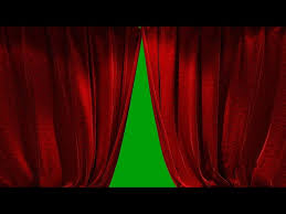 red curtain opening closing