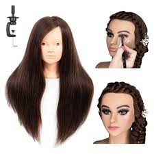 26 28 long hair mannequin head with