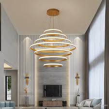 Ring Led Chandelier Living Room Pendant Light Simple Modern Round Creative Personality Fashion Bedroom Dining Room Lamp Nordic Lamps Ceiling Light Fittings Hanging Light Fixtures From Ishopcauto 61 21 Dhgate Com