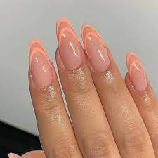 nails oval french fake nails