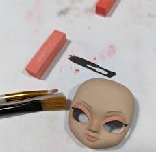 tutorial simple doll face up using my