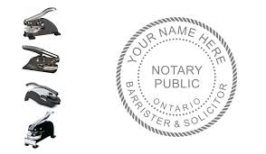 ontario notary public seal barrister