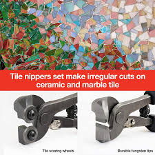 glass tile nippers set